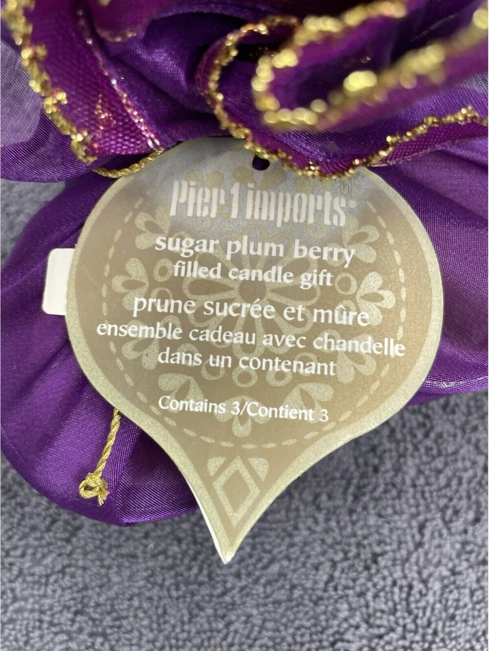 Pier 1 Imports Sugar Plum Berry Candle Gift Set
